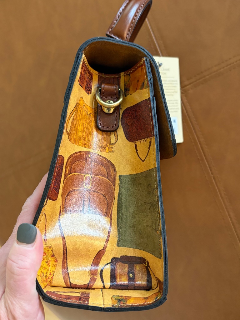 Patricia Nash Chauny Satchel/Crossbody "Patricia's Closet" Collection Nwt *Rare* — image 6 of 8